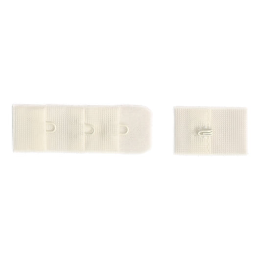 1-HOOK/ 3-ROW PLUSH BRA HOOK & EYE BACK IVORY