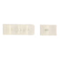 1-HOOK/ 3-ROW PLUSH BRA HOOK & EYE BACK IVORY
