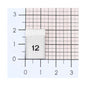 WOVEN SIZE LABEL SIZES 0 - 20 BLACK TEXT ON SATIN WHITE PACK 100