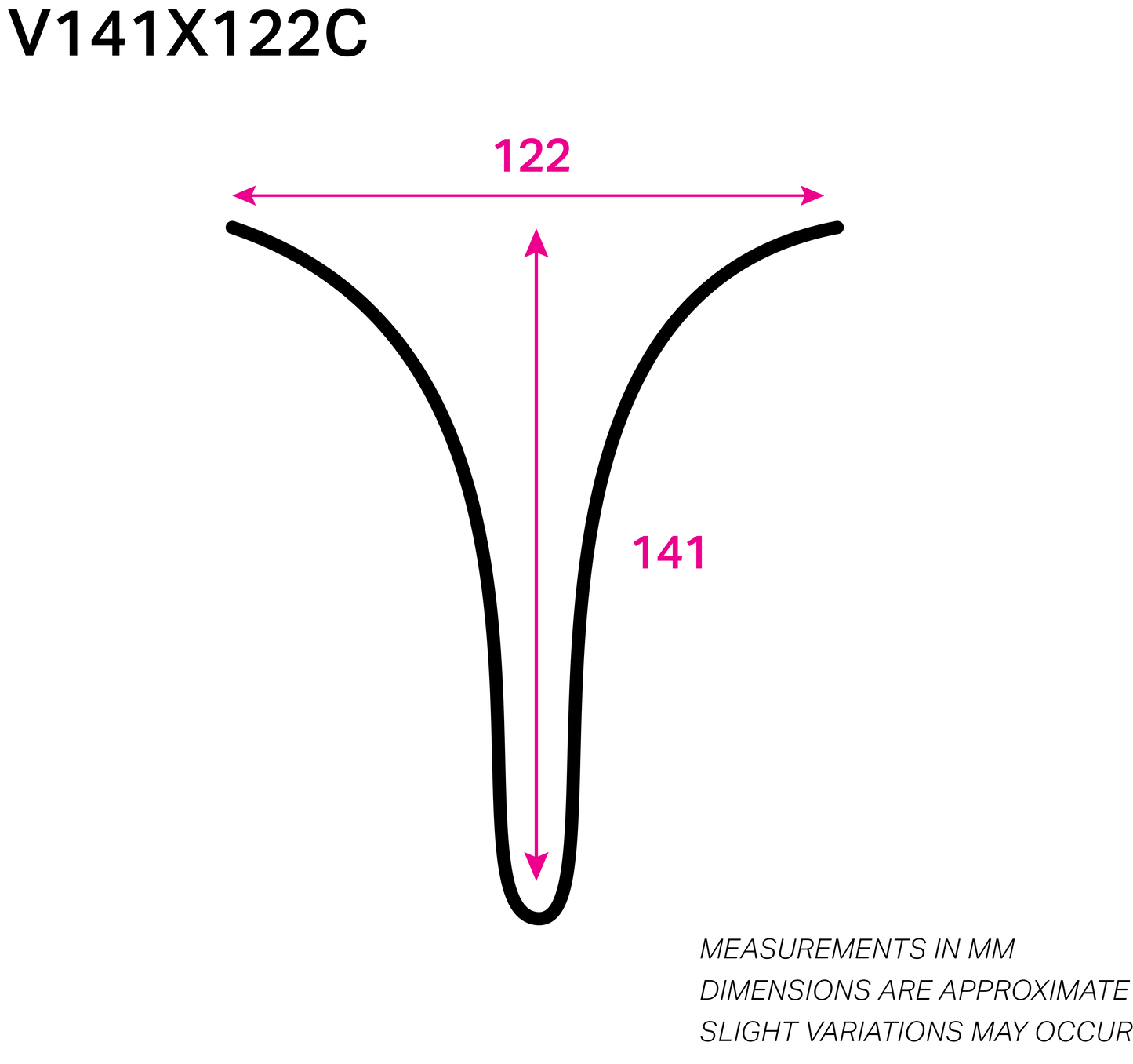 141MM x 122MM NYLON-COATED CURVED V-WIRE