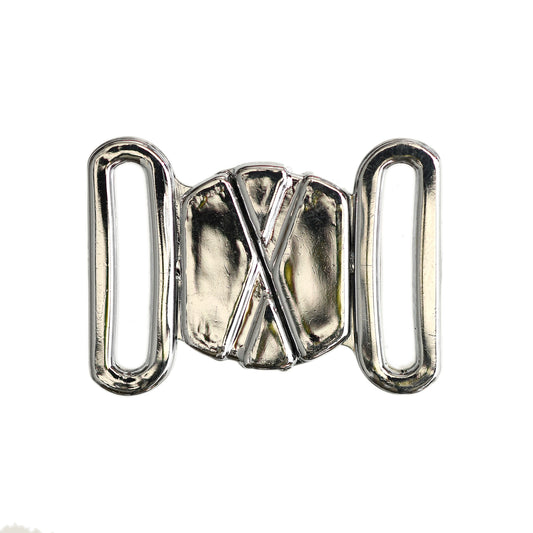 FORMLINE LARGE PLASTIC BUTTERFLY CLASP FOR SWIMWEAR, LINGERIE & TOPS - SILVER