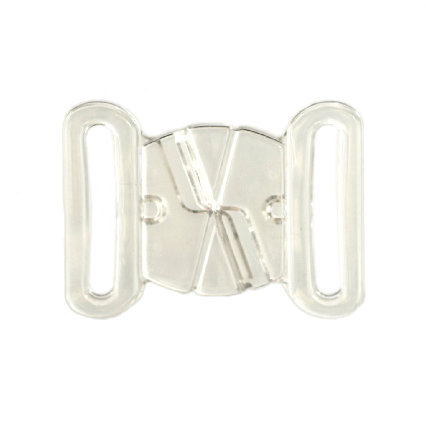 FORMLINE LARGE PLASTIC BUTTERFLY CLASP FOR SWIMWEAR, LINGERIE & TOPS - CLEAR