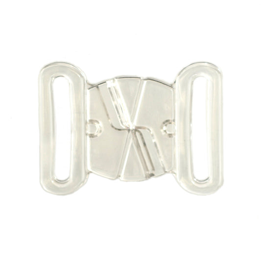 FORMLINE LARGE PLASTIC BUTTERFLY CLASP FOR SWIMWEAR, LINGERIE & TOPS - CLEAR