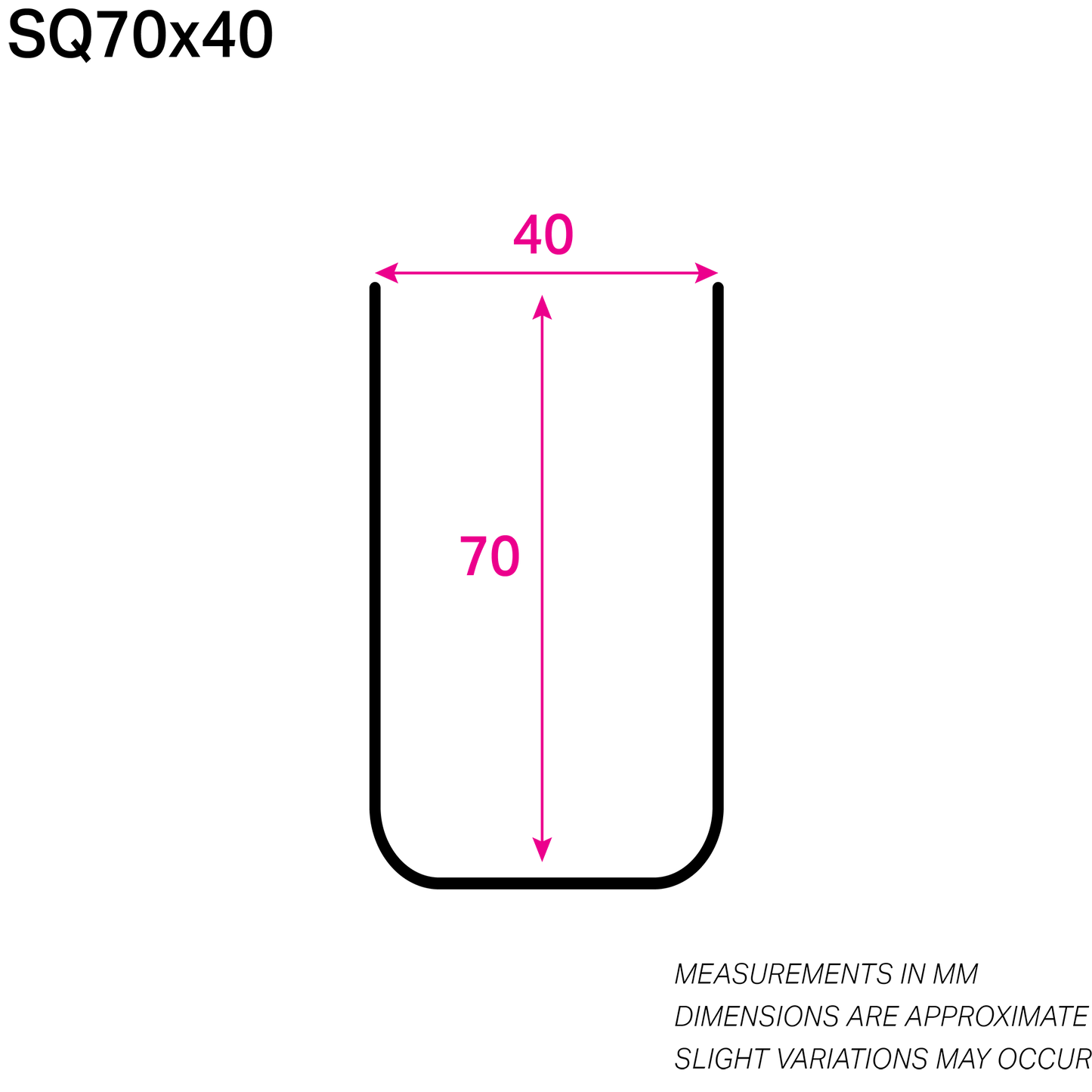 70MM x 40MM NYLON-COATED SQUARE-WIRE