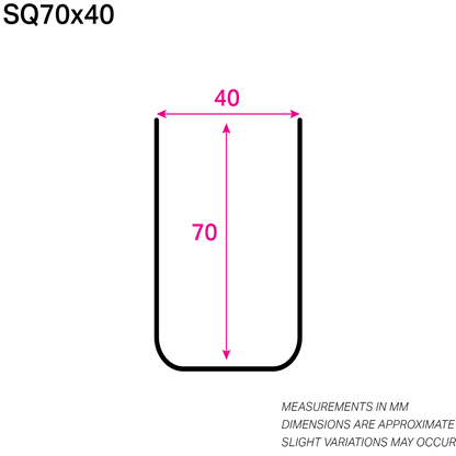 70MM x 40MM NYLON-COATED SQUARE-WIRE