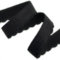 FORMLINE SCALLOPED PLUSH ELASTIC BLACK
