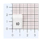 WOVEN SIZE LABEL SIZES 0 - 20 BLACK TEXT ON SATIN WHITE PACK 100