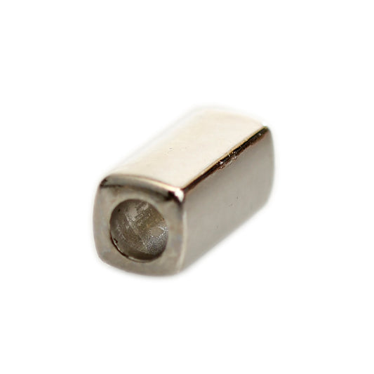 DIE-CAST METAL 15MM CAPSULE CORD-END SILVER