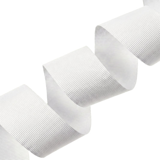 FRENCH GROSGRAIN - WHITE